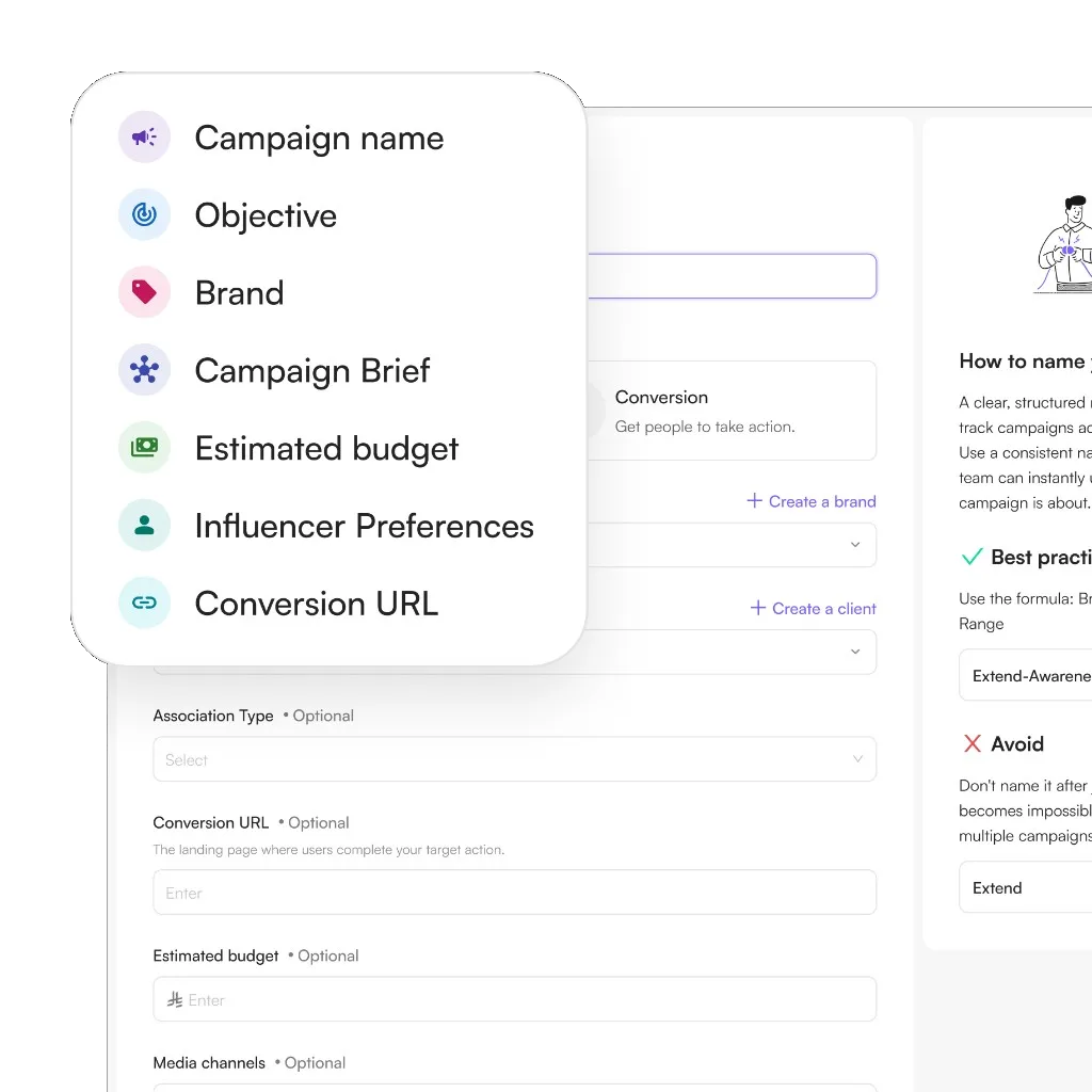 Campaign Brief in the CIP platform